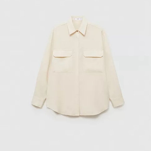 NWT MANGO
Women's Oversized Lyocell Shirt - Picture 7 of 7